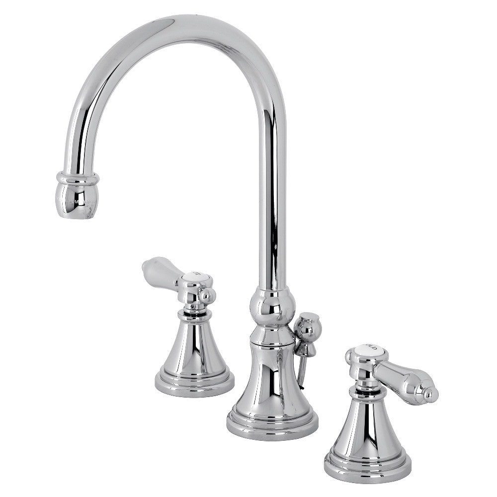 Kingston Brass KB7961FL Royale Widespread Bathroom Faucet, Polished Chrome  並行輸入品 浴室、浴槽、洗面所