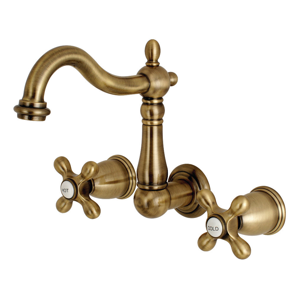 Kingston Brass KS1257PL 8-Inch Center Wall Mount Bathroom Faucet