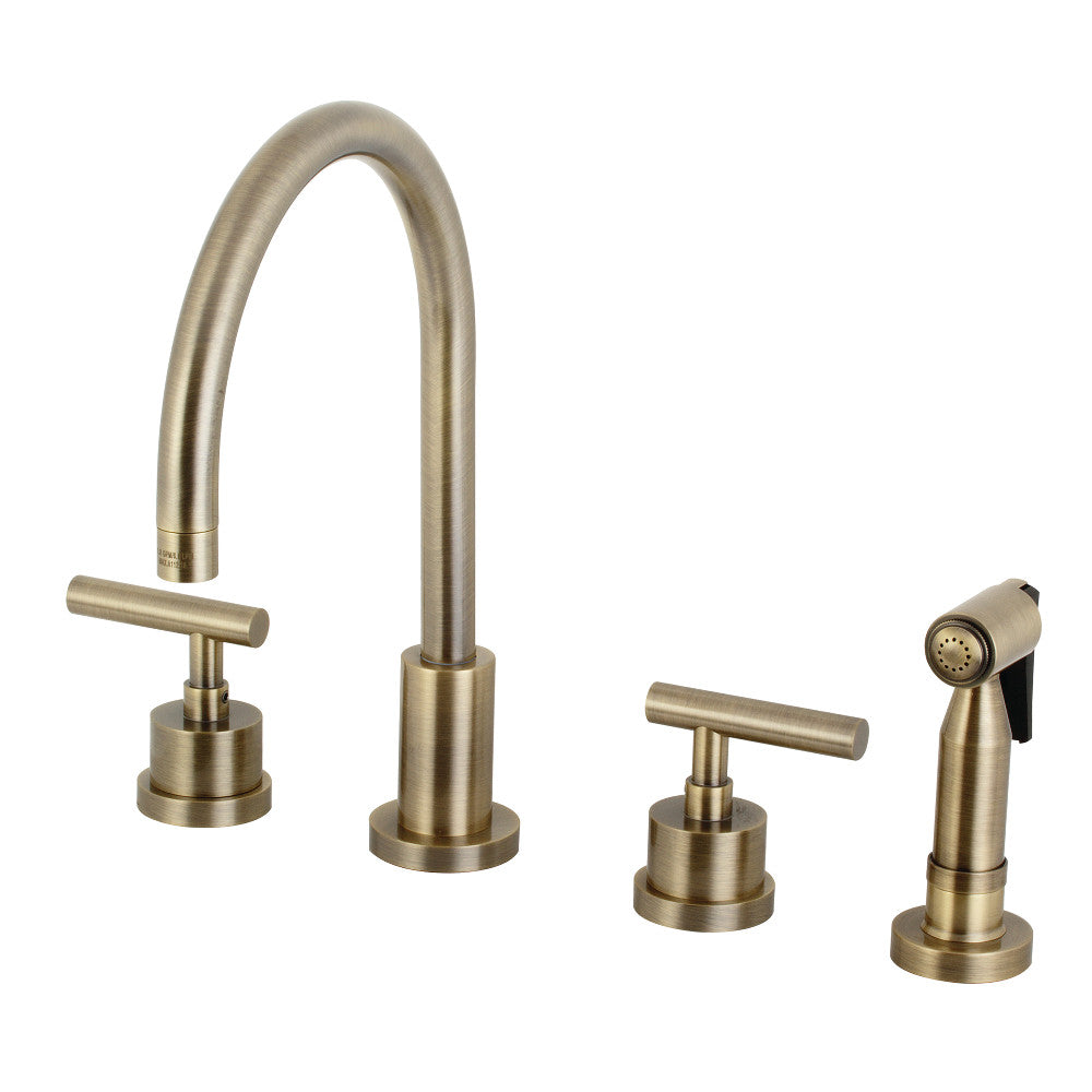 Kingston Brass Manhattan Widespread Bathroom Faucet With Drain Assembly &  Reviews