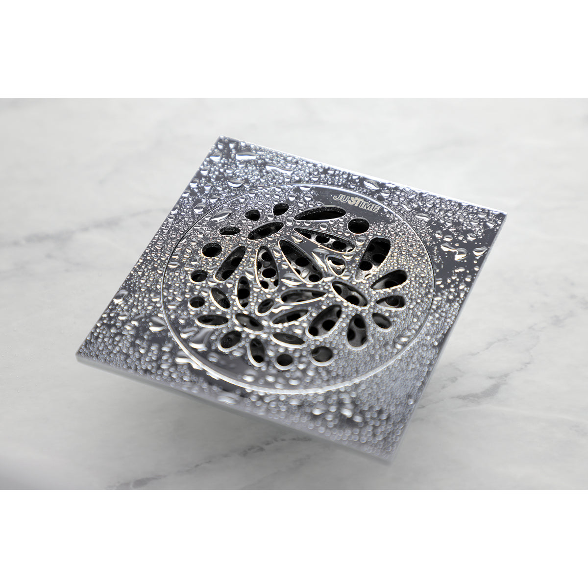 Decorative Shower Drains  4-INCH SQUARE GRID SHOWER DRAIN