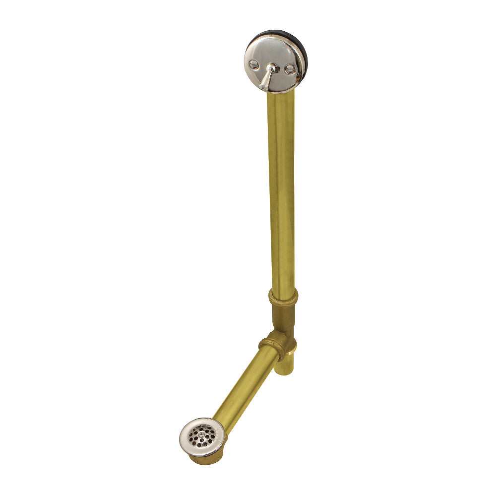 Kingston Brass 20-Inch Trip Lever Waste and Overflow with Grid - K