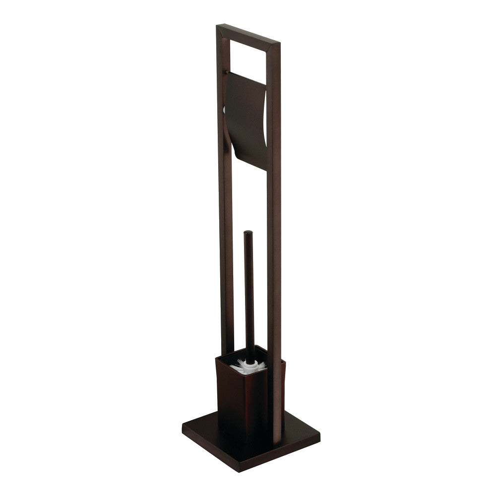 The Period Bath Supply Company (A Division of Historic Houseparts, Inc.) > Toilet  Paper & Tissue Holders > Victorian Pedestal Freestanding Toilet Paper Holder  - Black Stainless