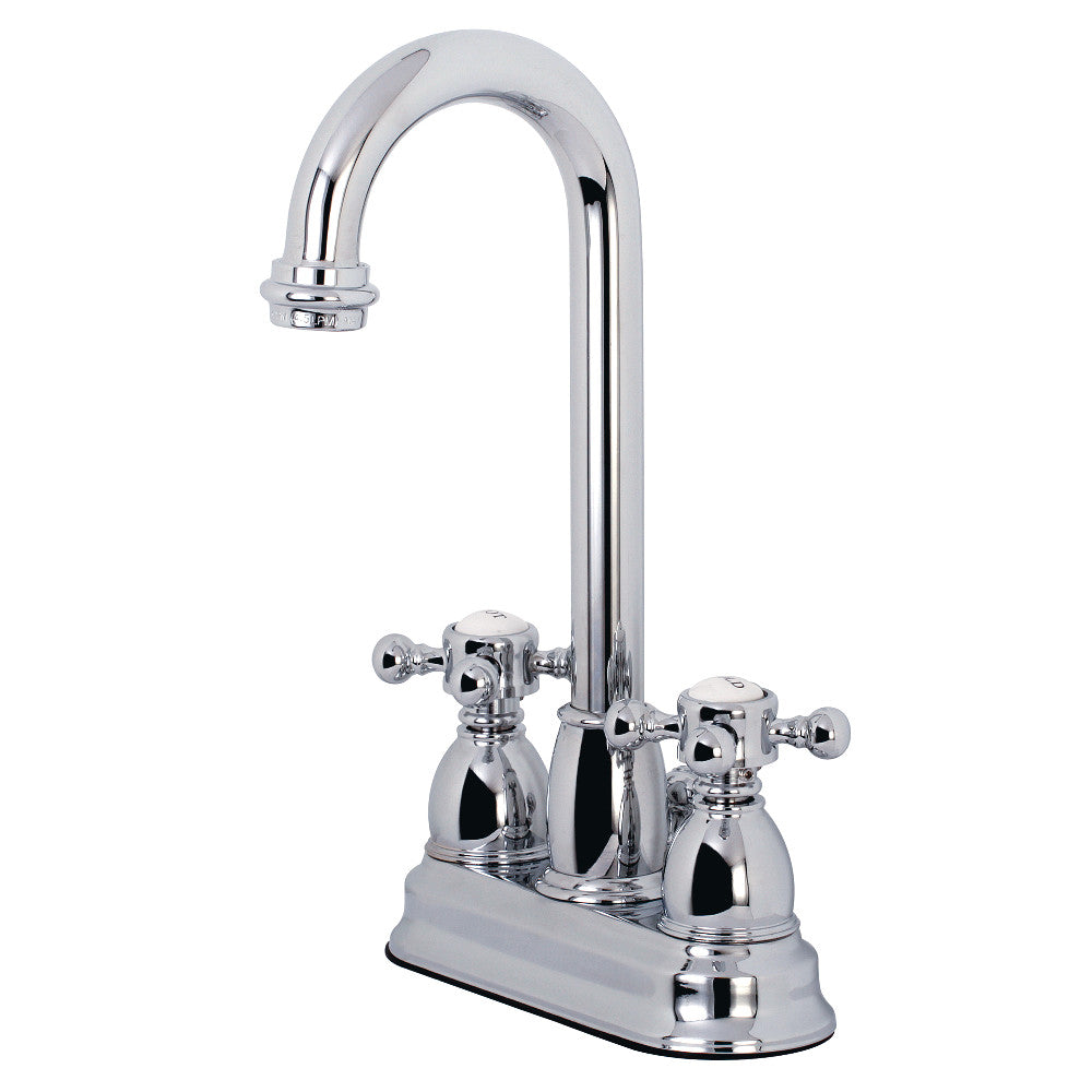 Kingston Brass Satin Nickel 2 Handle 4 Centerset Bathroom Faucet