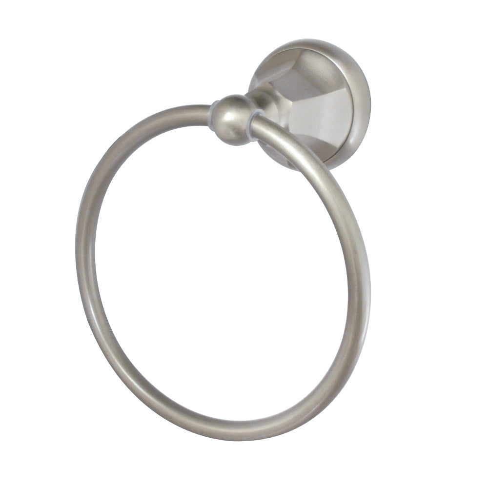 Allen + roth Kameron Brushed Nickel Brass Towel Ring B4151000NP